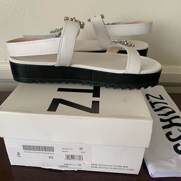Schutz Rutz crystal buckle sandal size 7,5 - Picture 9 of 9